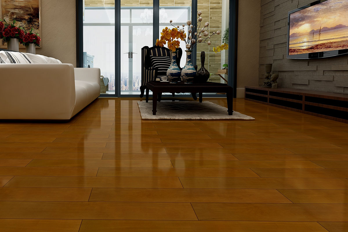 純實木地板SFH楓樺（柚木色）